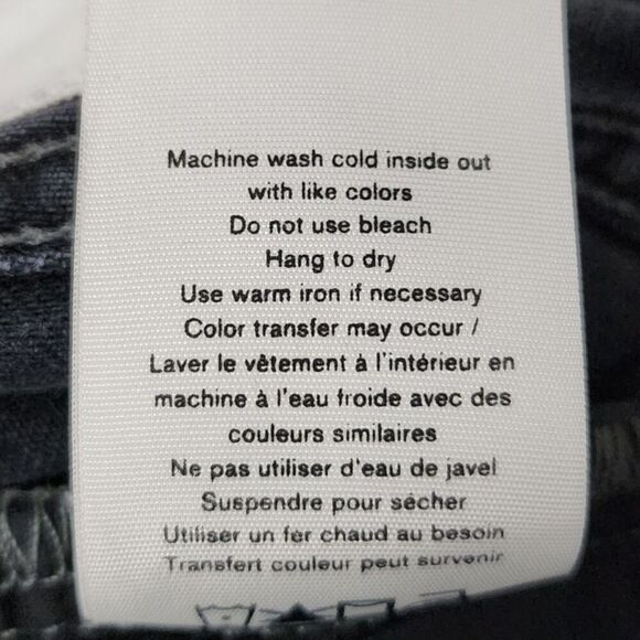 Rag & Bone Jeans Mens 31 Kent Black Fit 2 Slim Button Fly Stretch Denim - Picture 4 of 10